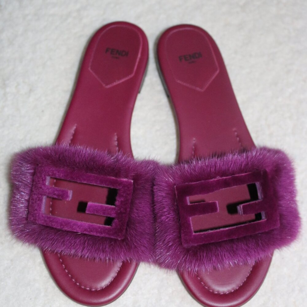 Fendi Mink Baguette Sandal